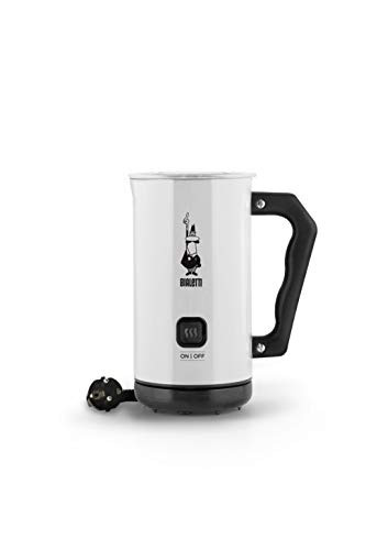 Bialetti - Electric milk frother White 150 ml cappuccino or hot milk 300ml
