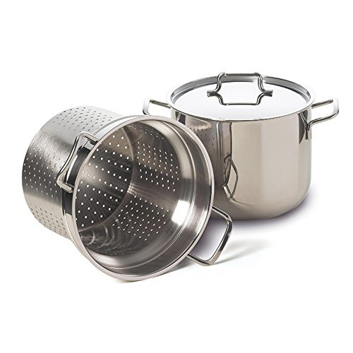 Excelsa Nudeltopf 6.00 liters silver stainless steel
