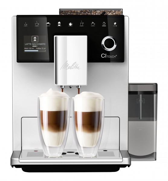 macchina per il caffè Melitta Ci tocco d'argento - macchina per il caffè completamente automatica