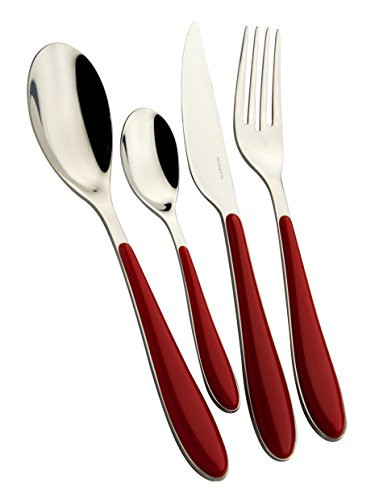 BUGATTI cutlery set Gioia Red 24-pc