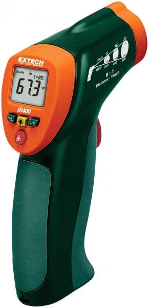 Extech IR400 thermomètre infrarouge thermomètre infrarouge, optique 8: 1, plage de mesure de -20 à + 332 ° C (IR400)