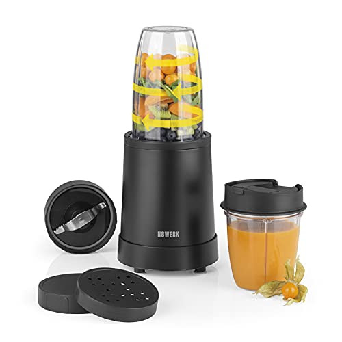 N8werk Nutrition Mixer in the Midnight Edition for smoothies and cocktails Ice Crush function Blenders