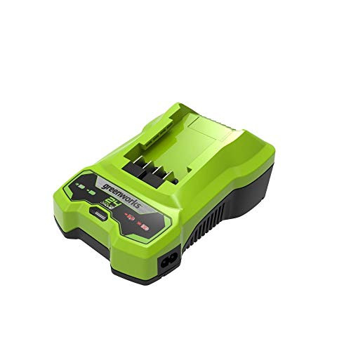 Outils vert Works Chargeur de batterie G24C sortie Li-Ion 24V 48W approprié pour toutes les batteries de la série 24 V Green Works
