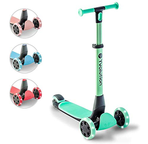 Yvolution Y planeur Nua scooter tricycle pliable avec accessoires de rangement pour les enfants de 3-10 ans