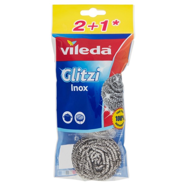 acero esponja Vileda Glitzi espiral INOX 105176