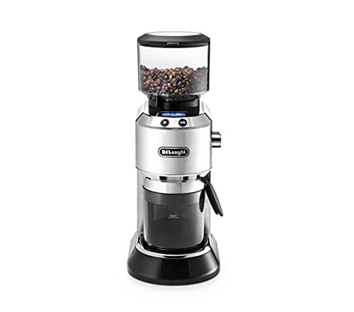De'Longhi Dedica KG 521.M Electric coffee grinder full metal housing stainless steel conical grinder 2.1 "LCD display with aroma function