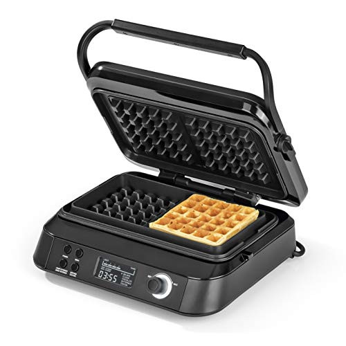 N8werk Premium waffle iron in the Midnight Edition 5 programs 7 browning levels 1600 W