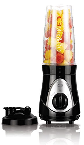 C3 30-10107 Mix and Go Basic - Smoothiemaker with drinking cups and drinking cap black