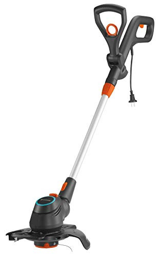GARDENA Electric Trimmer ComfortCut 550 grass trimmer with adjustable handle can be angled and pivoting trimmer head and fold Pfalnzenschutzbügel 28