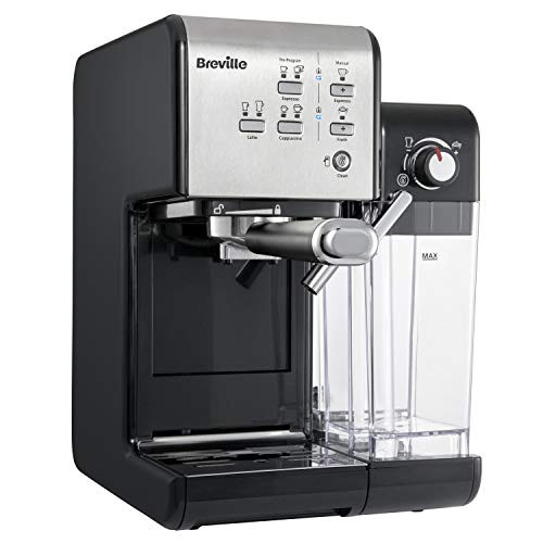 Breville Prima bar II koffie- en espressomachine voor koffiepoeder of kussens geschikte ingebouwde automatische melkopschuimer Italiaanse pomp 19 Bar