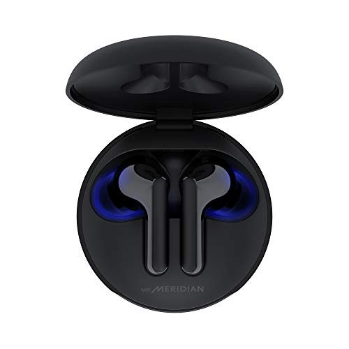 LG TONE Free FN6 Earbuds Kabellose Bluetooth In-Ear Kopfhörer mit Uvnano Schwarz Wireless Charging
