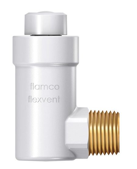 Válvula automática de purga Flamco FlexVent R "ángulo medio blanco 27711