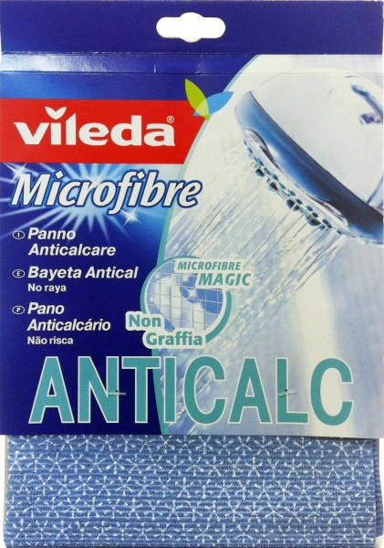 Cleaning cloth for valves Vileda anti-scale blue cloth color