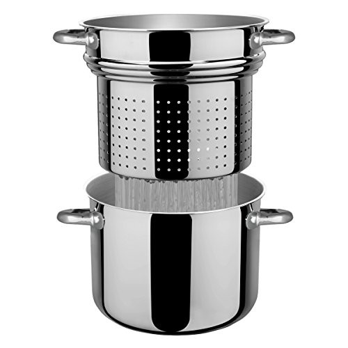 Aeternum y0vepsn220 pot with drip tray and cover glass stainless steel 22 cm