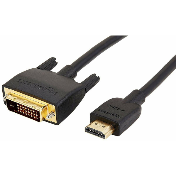HDMI-zu-DVI-Adapter Amazon Basics 4,6m Schwarz Neu A
