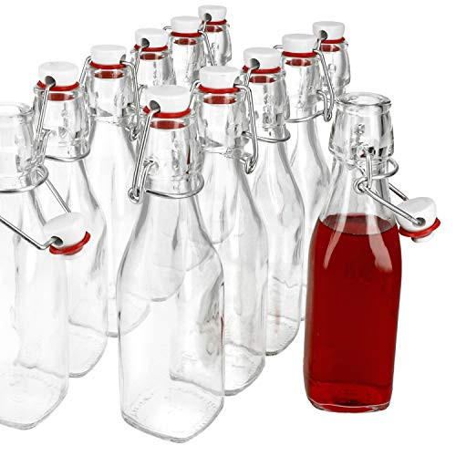 Glass bottle swing top bottle 0.25 liters set of 12 Bormioli Series Swing