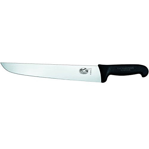 Victorinox Küchenmesser Schlachtmesser Fibrox schwarz Länge 5.5203.26 26 cm