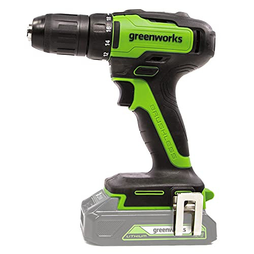 Green Works Tools GD24DD35 battery and drill Green Black 24 V