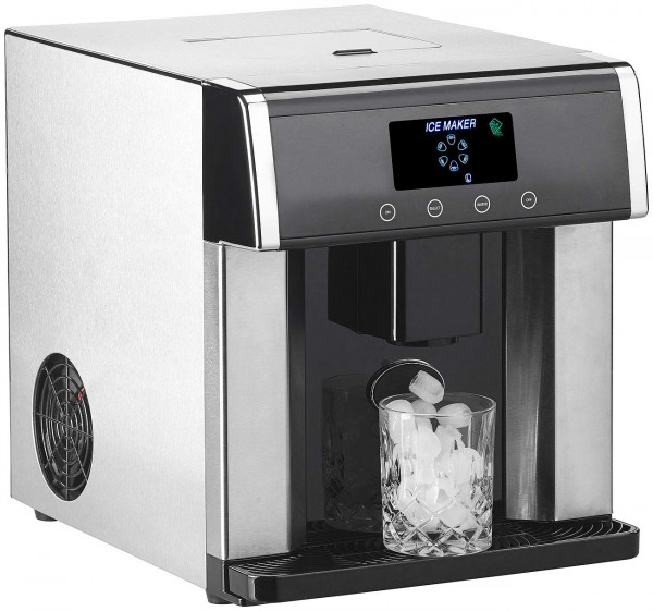 Rosenstein & Söhne ijswater dispenser ijsblokjesmachine en water dispenser V2 XL weergave