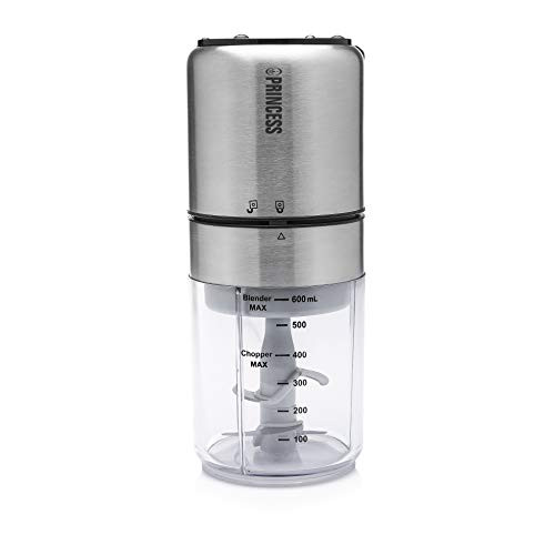 Princess Food Processor & Mixer4 stainless steel blades for cutting and chopping 500 ml 350 Watt 2 stainless steel blades for milling