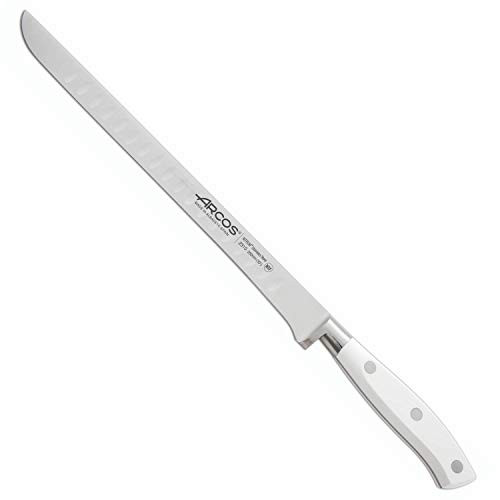 Arcos Series Riviera Blanc - cutting knife slicing knife - blade of Nitrum forged stainless steel 250 mm - Handle Polyoxymethylene POM Color White
