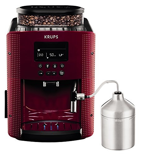Krups koffiezetapparaten EA816570 rode Espresseria automatische weergave