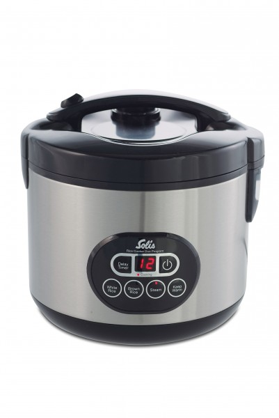 SOLIS Rice Cooker ed cuisson vapeur 500 W 1.2 L - Rice Cooker Programme Duo - LED