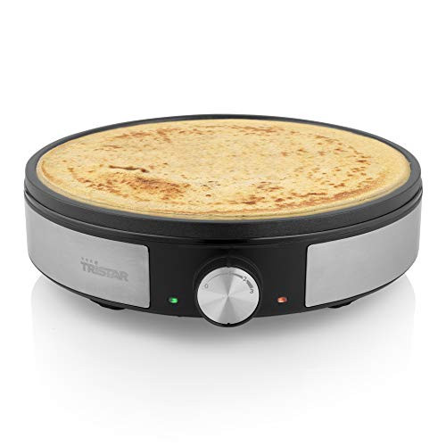 Tristar BP-2638 Crepe Maker - diameter 30 cm - Including accessories - thermostat - stainless steel - black
