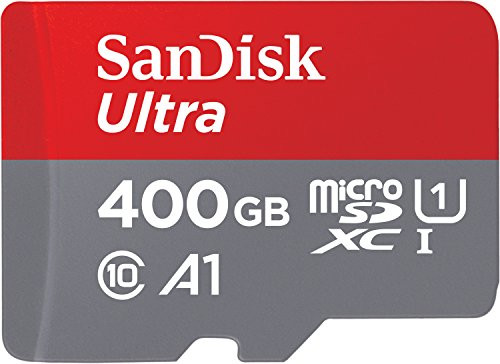 SanDisk Ultra 400 Go carte mémoire microSDHC + adaptateur SD performance app A1 jusqu'à 120 Mo s Class 10 U1