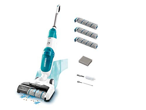 Leifheit Set battery Saugwischer Regulus Aqua PowerVac incl. Accessories easier wet vacuum cleaner with powerful 24V cordless vacuum washer with 22min battery life and still function suck and wipe