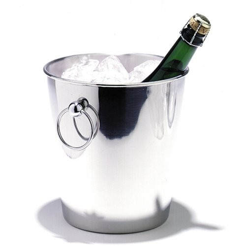 Champagne cooler champagne acciaio a specchio raffreddamento ø200x202mm