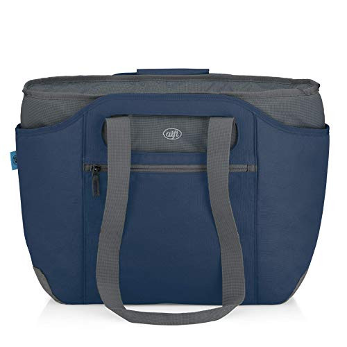alfi thermo-cooler bag dark blue 54 x 16.5 x 37 cm -. 2in1 insulating bag, including extra carrying bag - 0007,296,812 isoBag medium 23 liters - Isolated shopping bag made of polyester