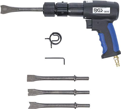 BGS 3515 for 10 mm round tool 7 pcs. Pneumatic chisel set
