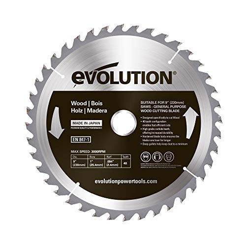Evolution Evoblade 230 WD TCT cirkelzaagblad voor hout 230 mm