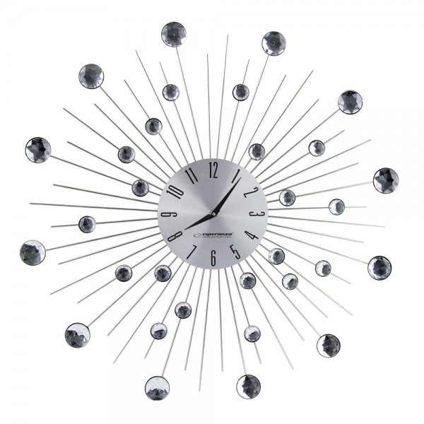 Clock Wall Esperanza Boston EHC002 (silver color)