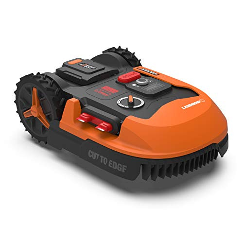 WORX Landroid PLUS WR148E Lawnmower for gardens up to 800 square meters with wireless Bluetooth and floating cutting deck