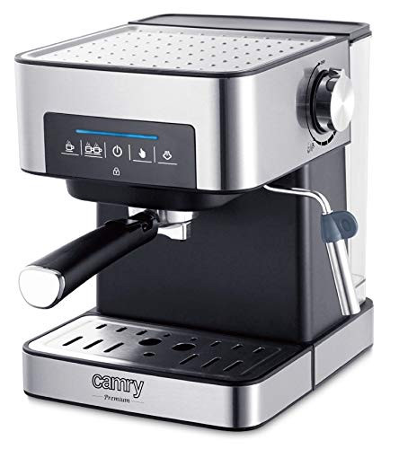 CAMRY CR 4410 Dampfkaffeemaschine Leistung 850W doppelter Stahlfilter Kaffeemaschine mit Touchpanel