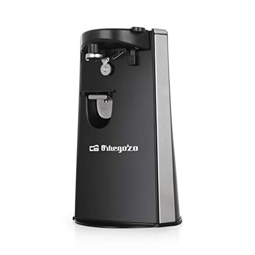 Orbegozo electric can opener CU 6500 with bottle opener and knife sharpener 60 watts of power Automatic pressure switching