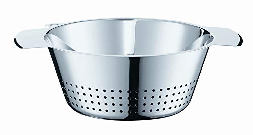 ROESLE conical stainless steel strainer 18 with pouring rim 10 for draining liquids