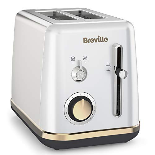 Breville VTT935X-01 VTT935X Mostra 2-Scheiben-Toaster in Mondscheinsilber Silber Kunststoff