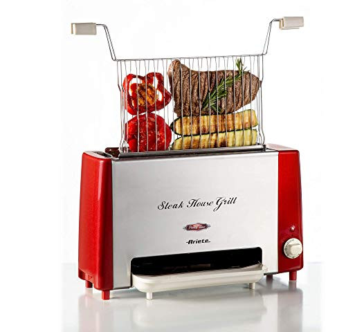 Ariete Steakhouse Grill Rosso Acciaio Taille