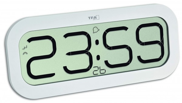 Reloj TFA 60.4514.02 inalámbrico de pared de 28 mm x 321 mm x 140 mm blanco 60.4514.02