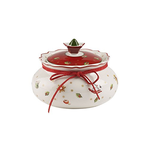 Villeroy und Boch Toy's Delight Kleine Vorratsdose Weiß Rot Premium Porzellan