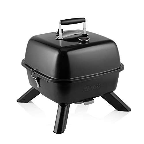 Princess Barbecue - Hybrid Grill ideal for camping holidays 2000 watts of electricity or charcoal