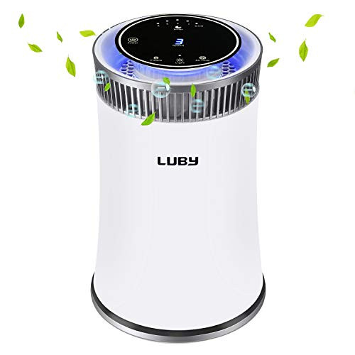 Luby purificador purificador de aire con filtro HEPA 8H filtro temporizador de luz nocturna 5 velocidades