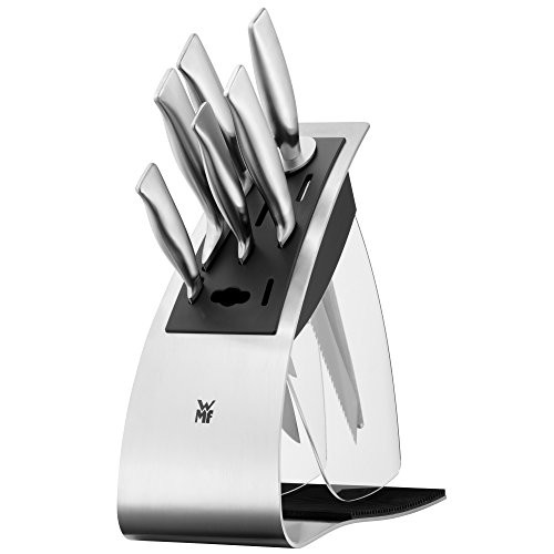 WMF Grand Gourmet Knife block with knife 7parts 5 knives forged 1 sharpening steel special blade steel