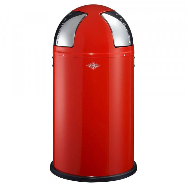 WESCO waste collector push Two 50 l 75,5cm Ø40cm red