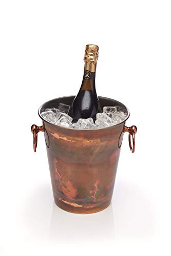 BarCraft enfriador de champán hecho de refrigerador de bebidas de acero inoxidable en forma de cubo de vino de lujo