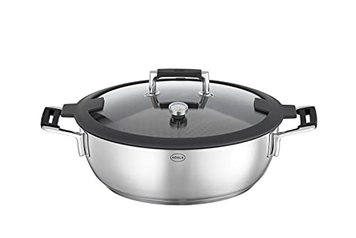 ROESLE SILENCE PRO Aroma steaming hot holding and reheating incl. Lid thermometer and storage shelf High-quality slow cooker for steaming