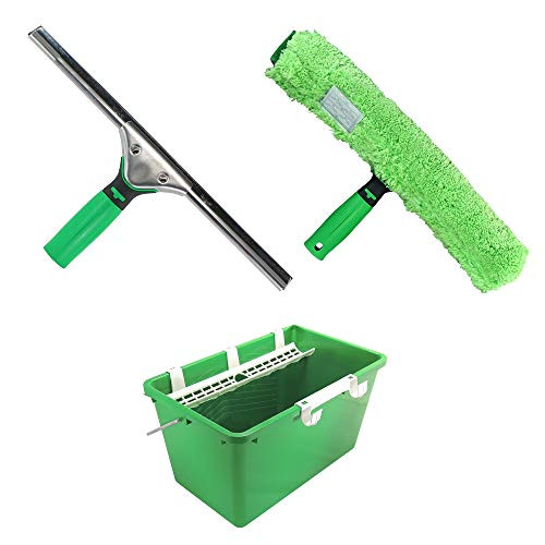 Unger window cleaning kit window wiper microfiber cover bucket 18 L carrier part